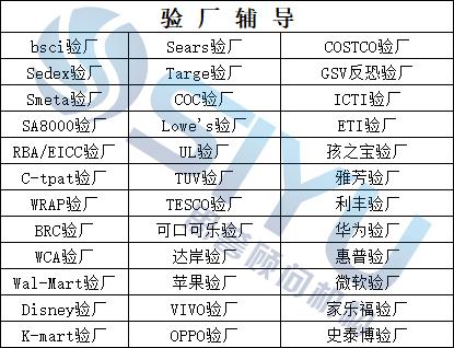 深圳驗(yàn)廠咨詢輔導(dǎo)機(jī)構(gòu)